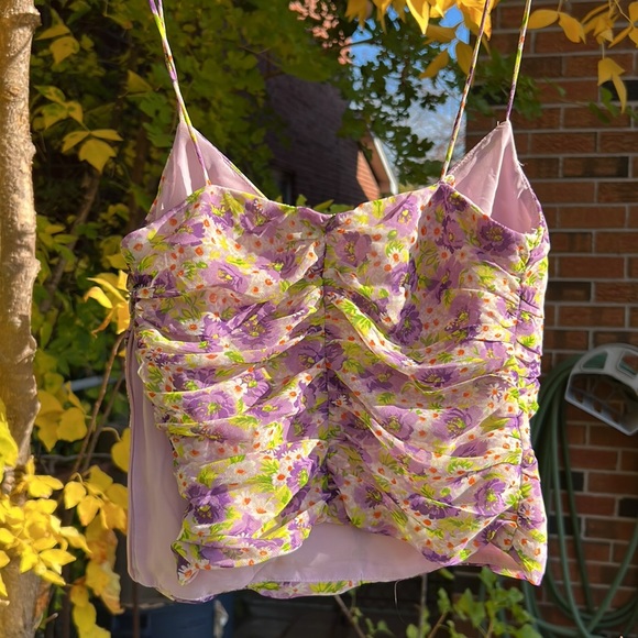 Zara size small floral crop top - Picture 6 of 6